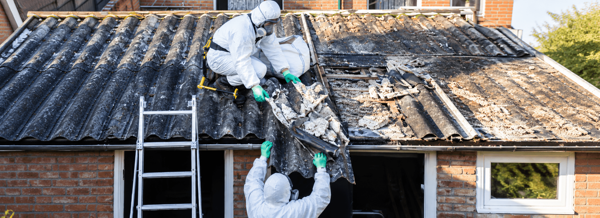Professional remediation worker restoring a damaged property